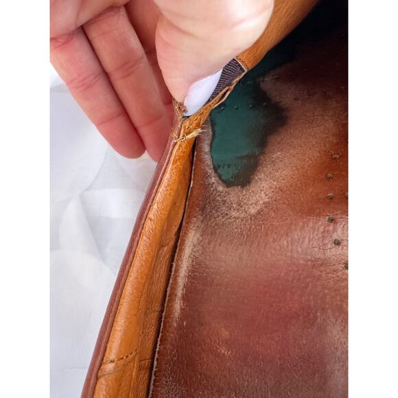 Pikolinos Brown Leather Driving shoes Slip On Loafers Men's 45 US 11-11.5 Spain - Picture 7 of 11